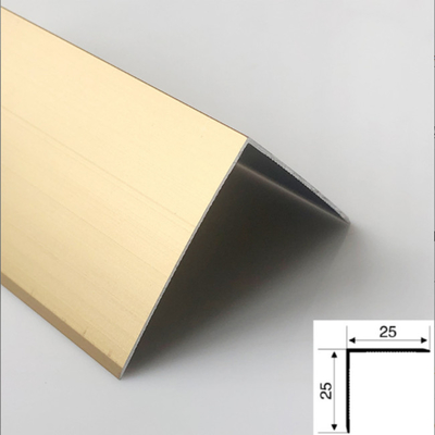 Rose Gold Bronze Color Hairline Finished Surface 316L Stainless Steel Tile Trim For Villa Decoration