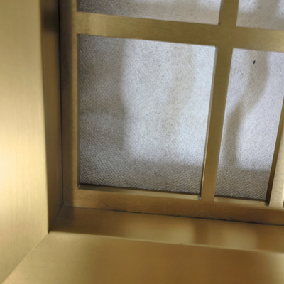 Laser Cutting Patterned Matte Rose Gold Stainless Steel Screen&Partition For Hotel Dividers