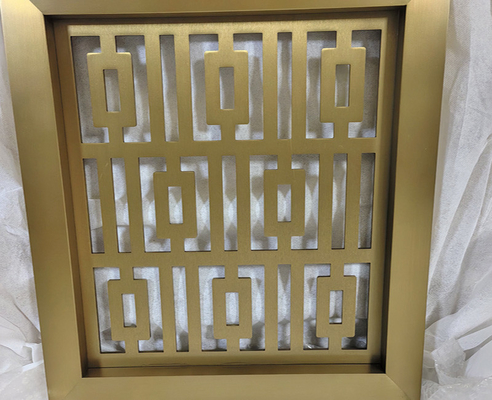 Laser Cutting Patterned Matte Rose Gold Stainless Steel Screen&Partition For Hotel Dividers