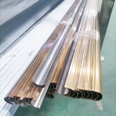 304 Rose Gold Color Hairline Finished Surface 316L Stainless Steel Tile Trim