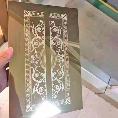Mirror Black Color 10C Deep Stainless Steel Etched Sheet for Elevator Door