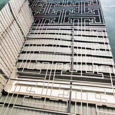 Good price Silver Bright Color 316L Stainless Steel Etched Panel For Hotel Decoration online