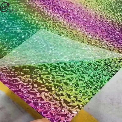 Different Color Water Ripple Mirro Surfacer 8k Decoration Stainless Steel Sheet
