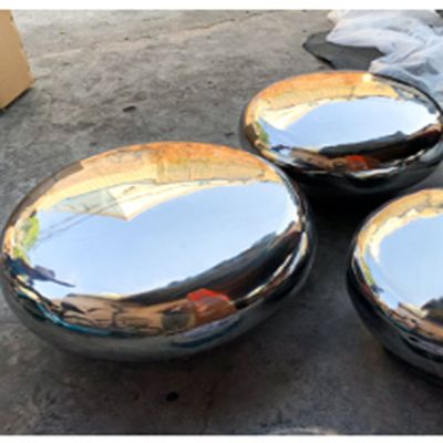 Droplet Shape Customized  OEM ODM  Project Mirror Shaped 201 304 Stainless Steel Metal Sculpture Decoration
