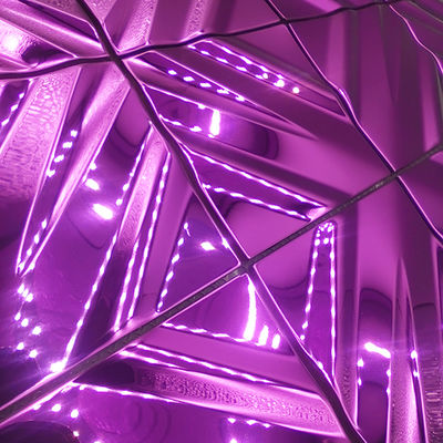 Wall Decoration Violet Diamond Grid Shine Mirror  Metal Mosaic Ceramic Tile