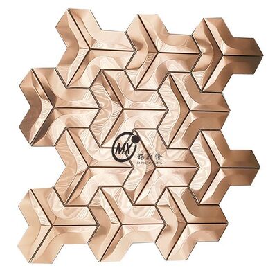 Good price 201 304 GOLD Mirror Stainless Steel Mosaic Tiles For Interior And Exterior Decoration online