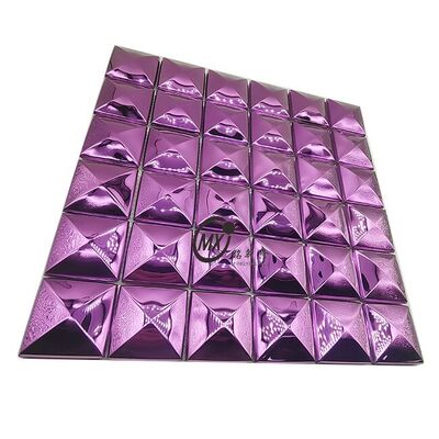 Violet Bread 3D   Background Decorative Sheet Good Quality Modern Style Stainless Steel Mosaic
