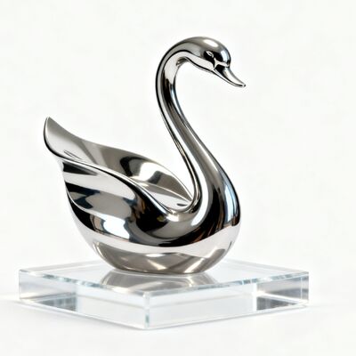 Hot-Selling Small-Sized Animal-Shaped Stainless Steel Mirror-Finish Sculptures Office & Living Room Decorations OEM/ODM Available