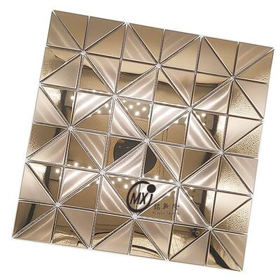 European & American Style Export-Grade Metal Mosaic Stainless Steel Mosaic Waterproof Wall Material For Bathroom Vanity Area