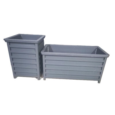 Good price Industrial Style Custom Stainless Steel Trough Planter for Landscaping online