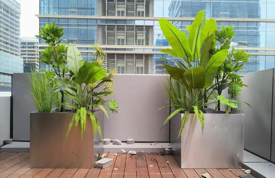 Good price Personalized Engraved Stainless Steel Planter Box with Custom Text/Pattern online