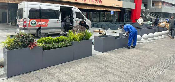 Good price Custom Stainless Steel Self-Watering Planter Box with Irrigation System online