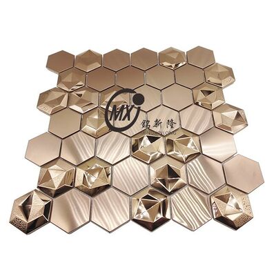 Good price Laser Cut Stainless Steel Mosaic with Unique 3D Effect Design online