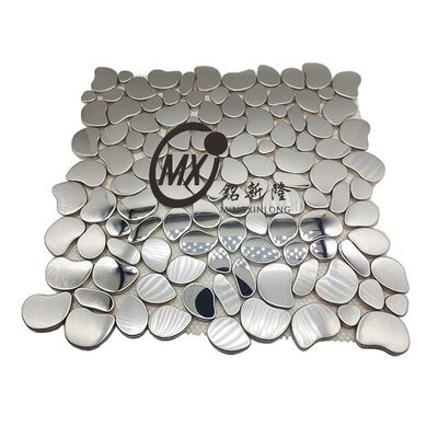 Mixed Media Mosaic: Stainless Steel, Stone, and Metal Combination