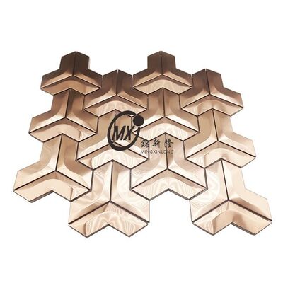 Good price Exterior Wall Cladding Stainless Steel Mosaic Weather Resistant online