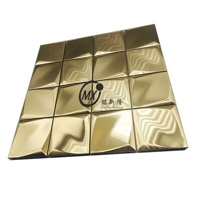 Good price Barcode Pattern Stainless Steel Mosaic for Modern Retail Shop Decoration online