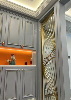 Good price Modern Slotted Metal Wall Panel – Decorative Indoor Divider online