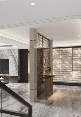 Good price Modern Geometric Laser Cut Metal Partition for Open Space online