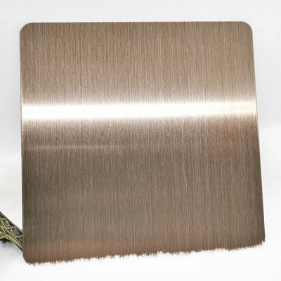 Rose Gold Stainless Steel Custom Plates - Support Laser Cutting And Complex Shapes